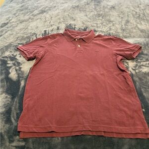 American Eagle Outfitters Men's Polo Shirt - Burgundy